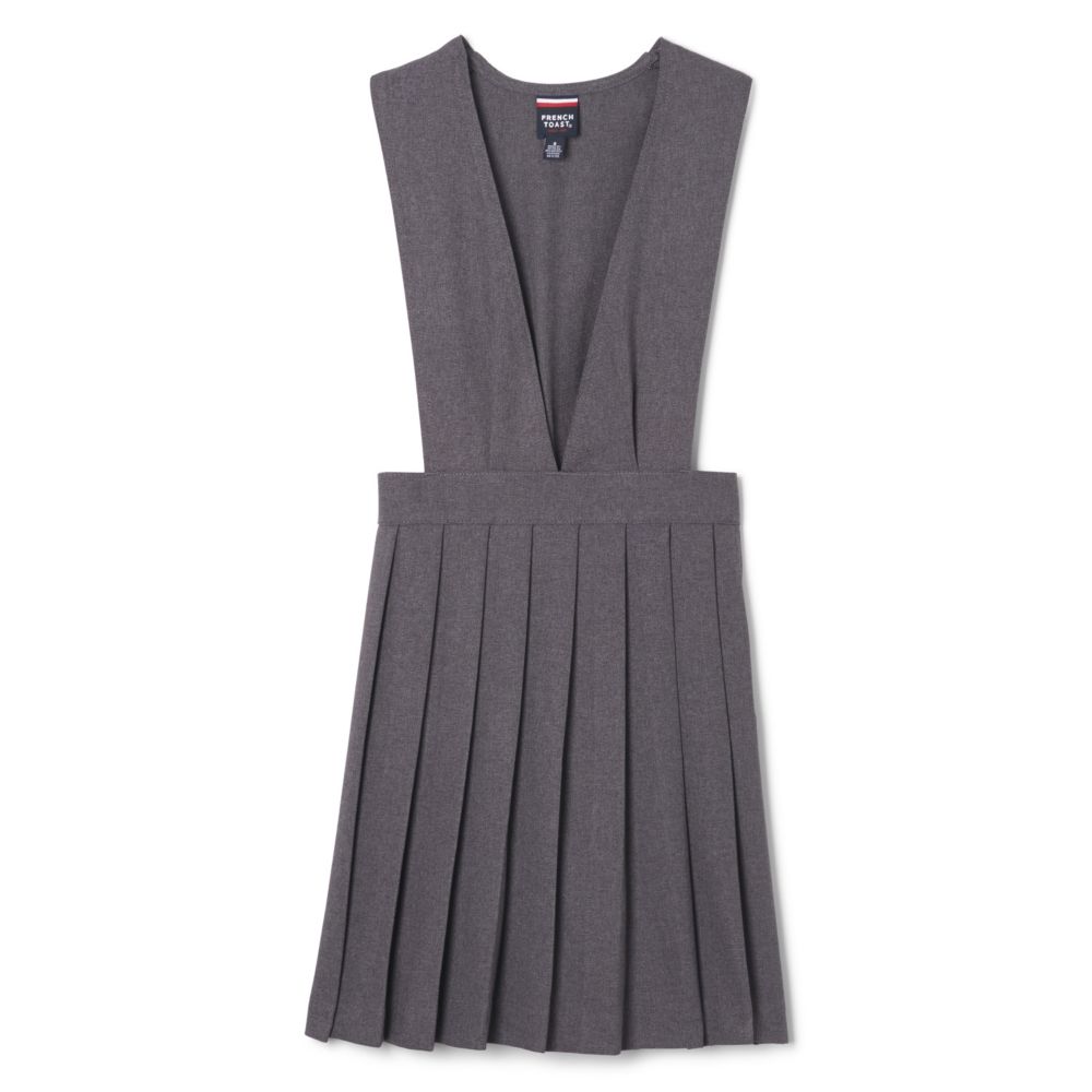 French Toast Girls V Neck Pleated Jumper